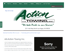 Tablet Screenshot of actiontowing.net